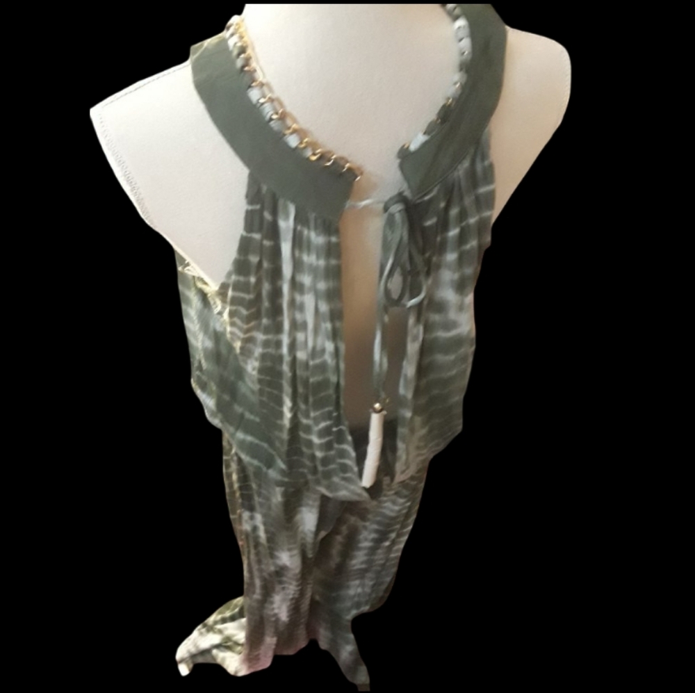 Sold Rocking Gypsy Green Jumpsuit - Picture 5 of 6